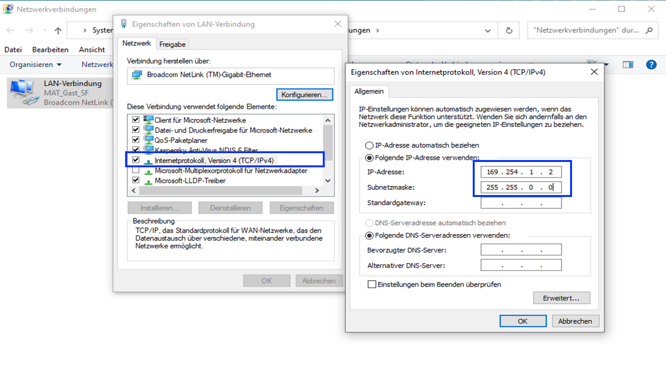 Handlungsempfehlung für Windows für Notfall IP FritzBox